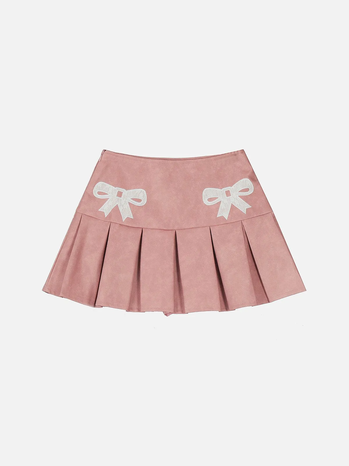 Aelfric Eden Embroidery Bow Faux Leather Skirt sold by Aelfric Eden