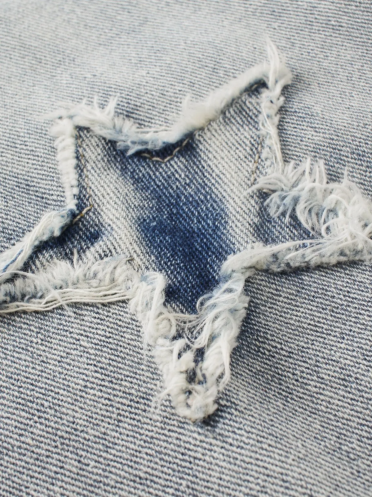 Aelfric Eden Fringe Star Washed Denim Jacket sold by Aelfric Eden product image thumbnail 3