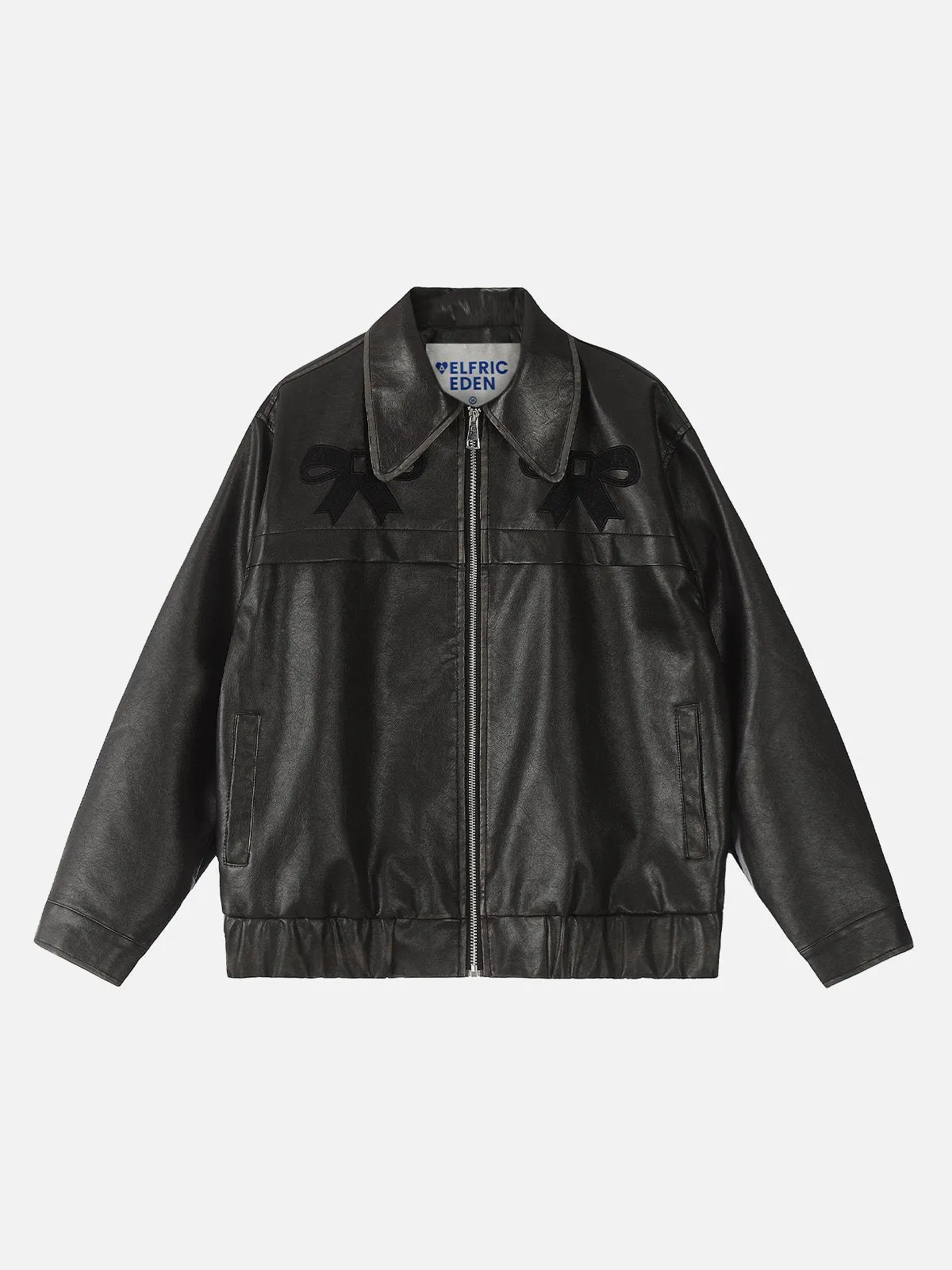 Aelfric Eden Bow Cropped Faux Leather Jacket sold by Aelfric Eden product image thumbnail 2