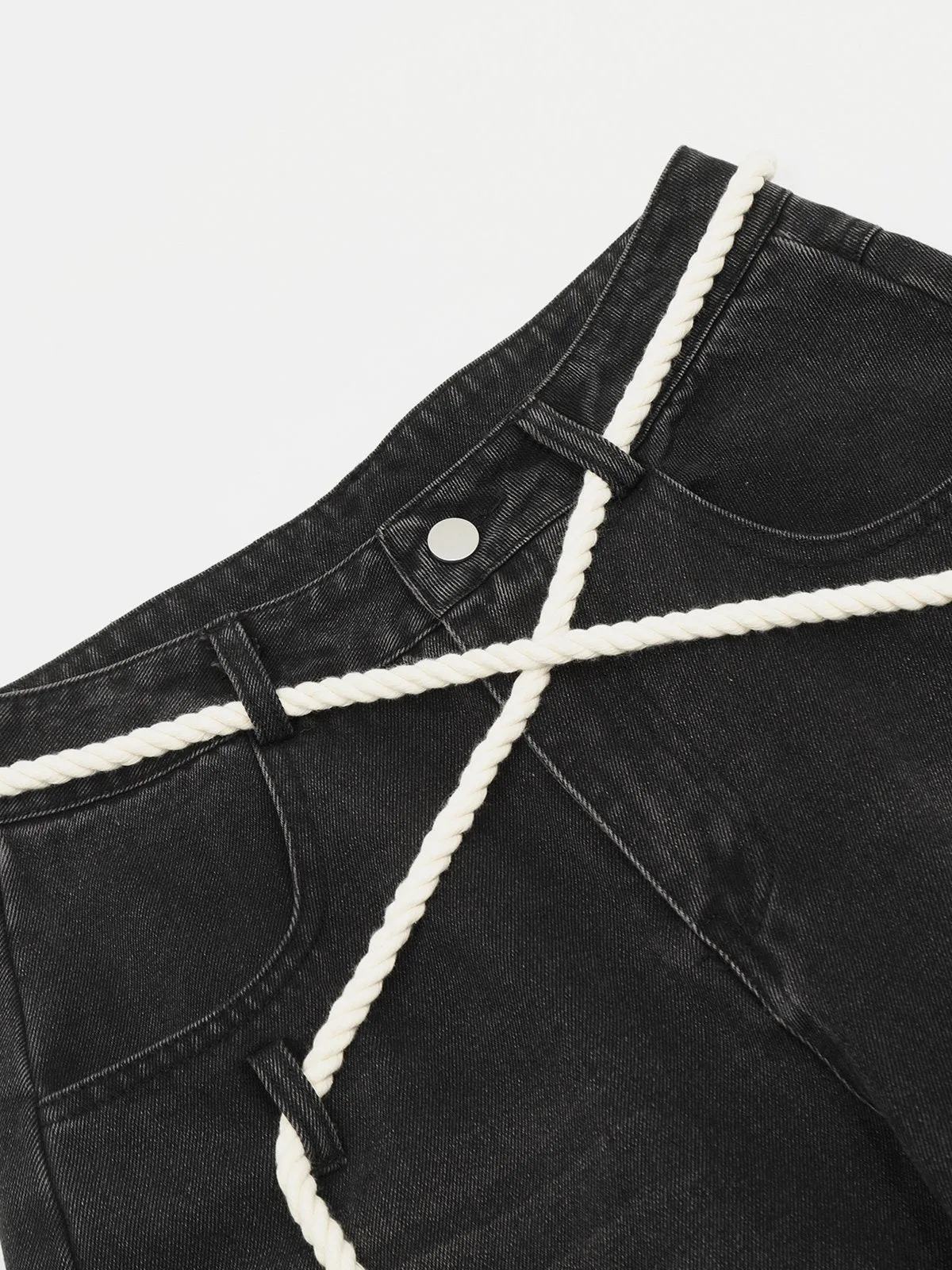 Aelfric Eden Heart Chain Washed Loose Jeans sold by Aelfric Eden product image thumbnail 5