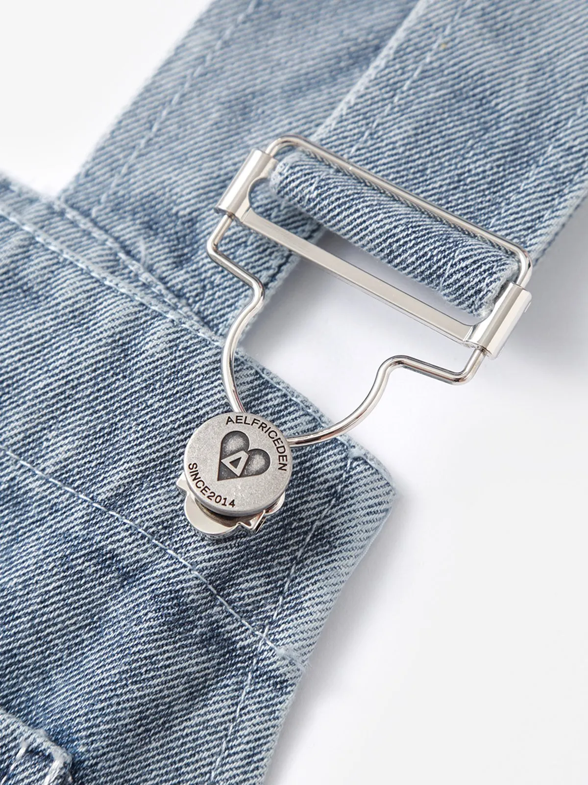 Aelfric Eden Lace Patchwork Denim Overalls sold by Aelfric Eden product image thumbnail 5