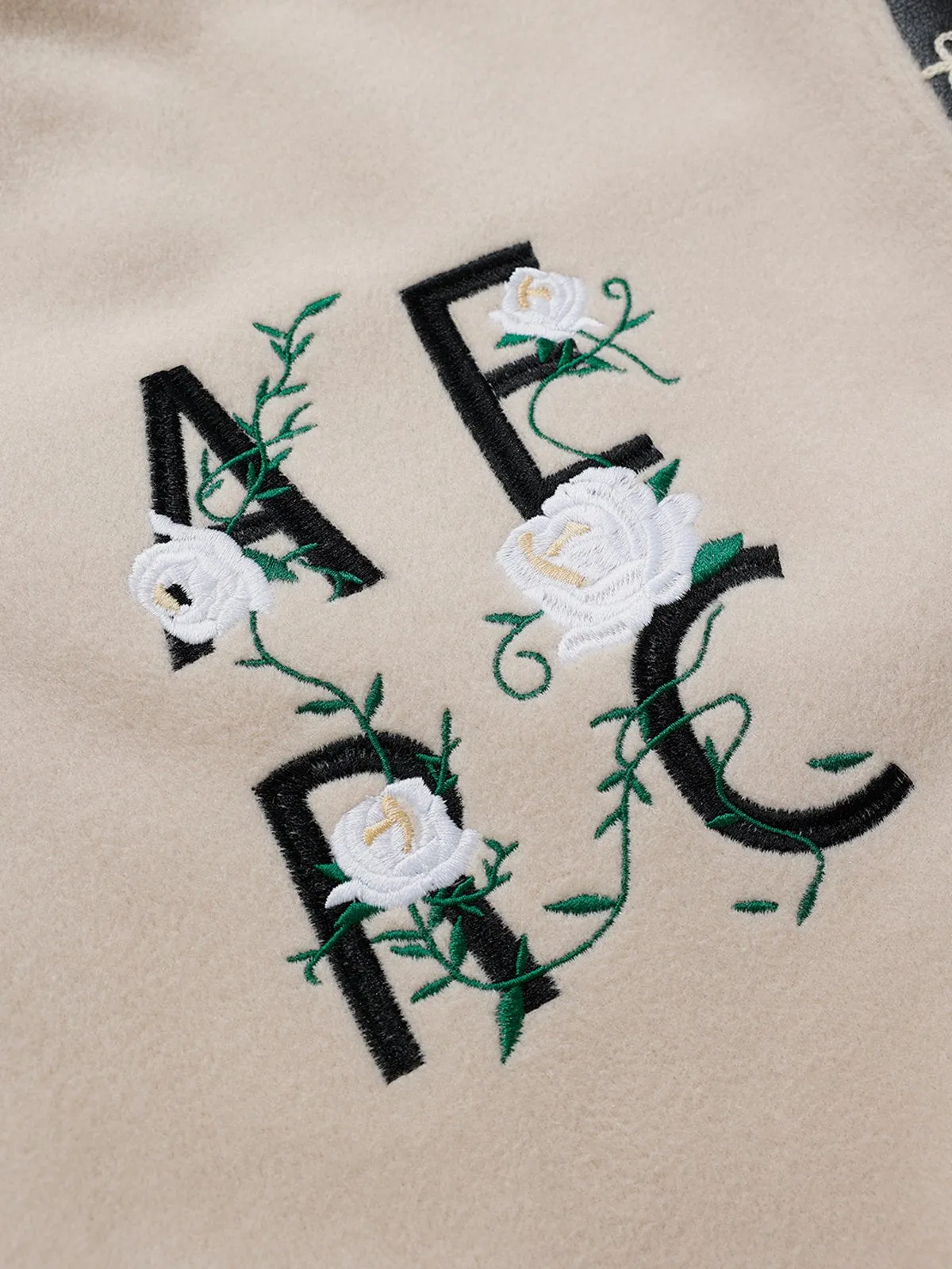 Aelfric Eden Flower Embroidery Varsity Jacket sold by Aelfric Eden product image thumbnail 4