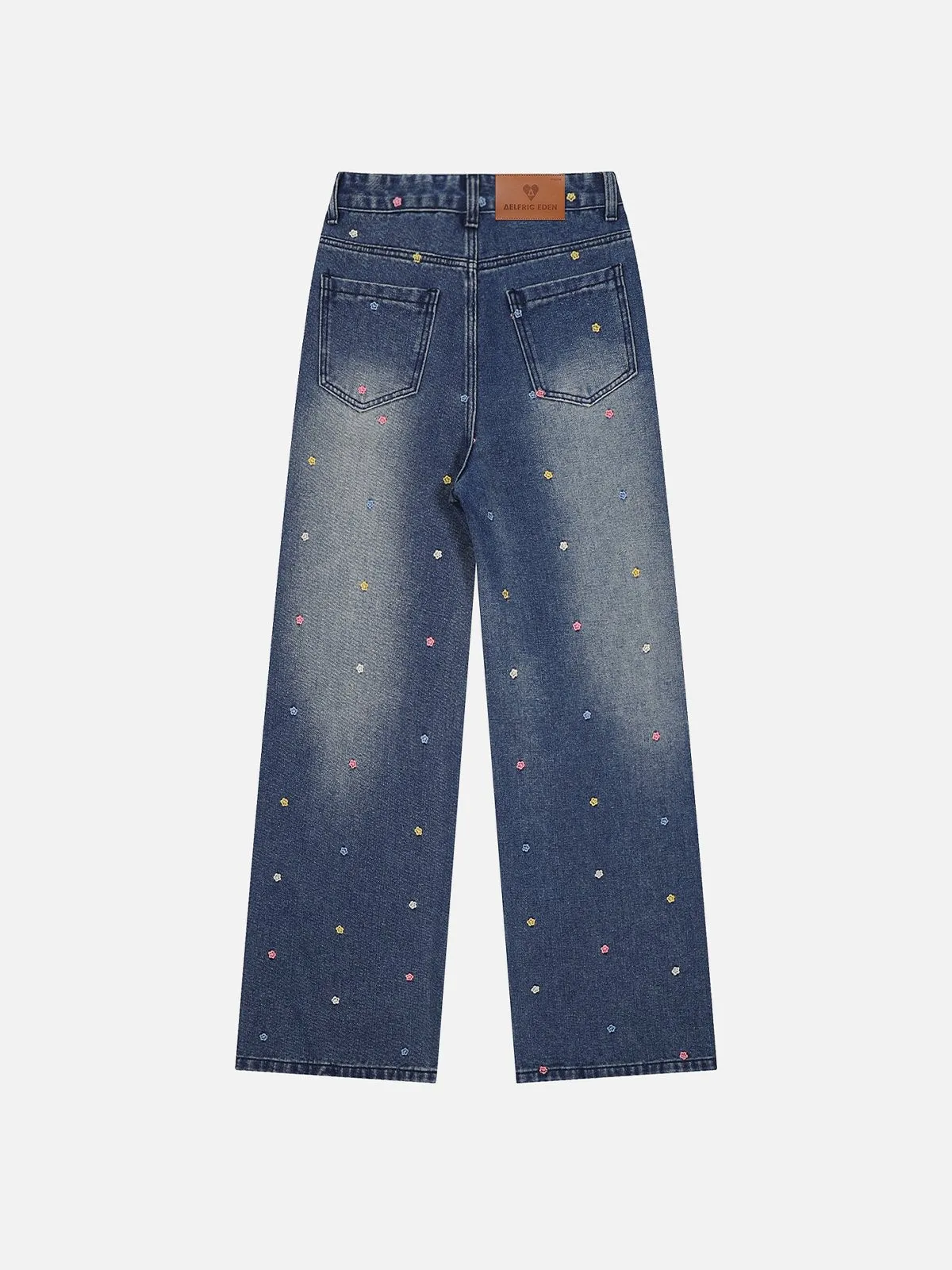 Aelfric Eden Embroidery Colorful Flower Jeans sold by Aelfric Eden product image thumbnail 2