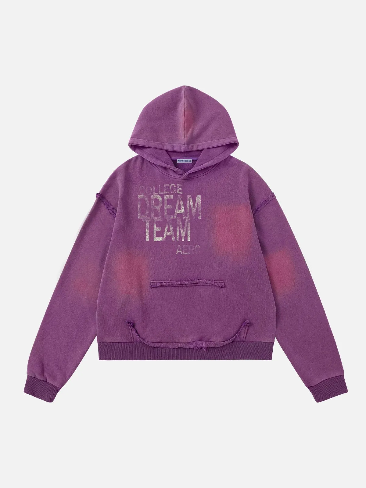 Aelfric Eden Blurring Print Cropped Washed Hoodie sold by Aelfric Eden