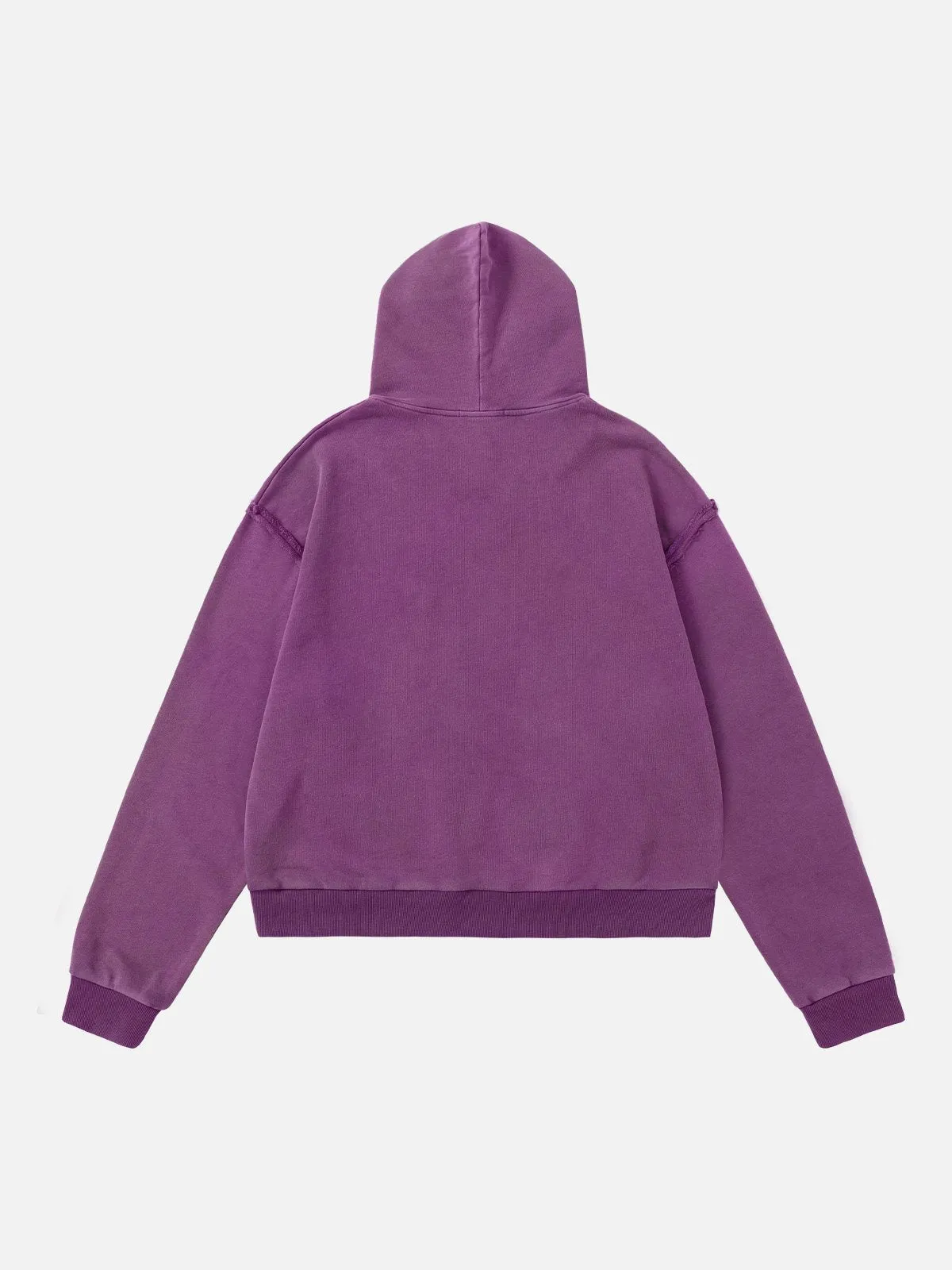 Aelfric Eden Blurring Print Cropped Washed Hoodie sold by Aelfric Eden product image thumbnail 3