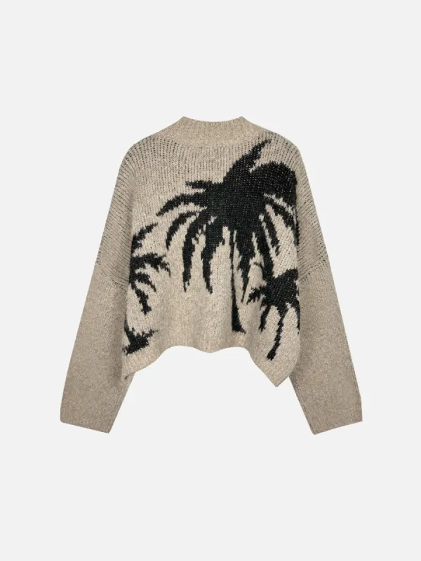 Aelfric Eden Coconut Tree Cropped Cardigan sold by Aelfric Eden