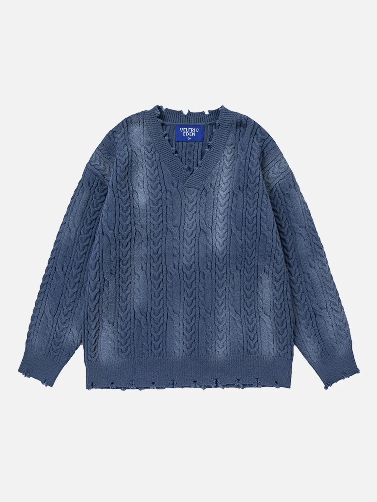 Aelfric Eden Solid Gradient V-Neck Sweater sold by Aelfric Eden product image thumbnail 2