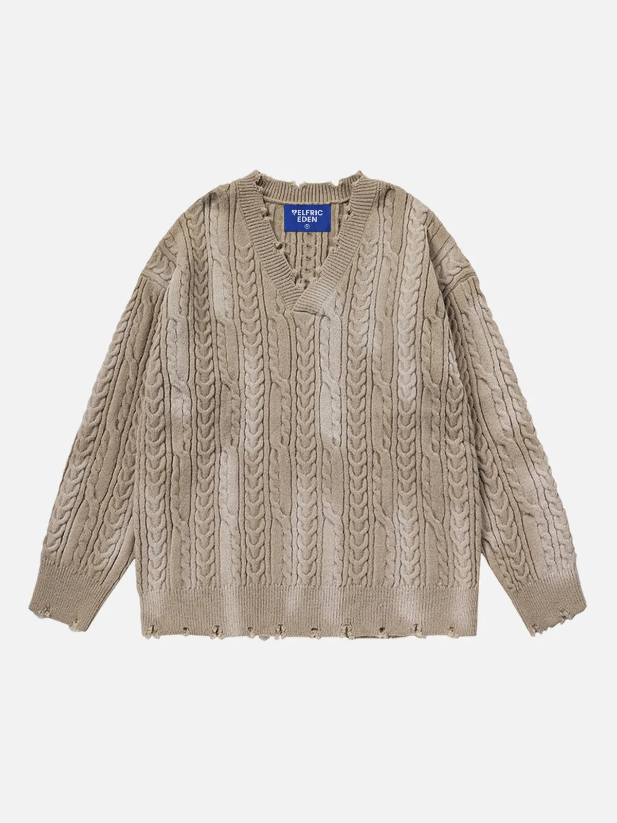 Aelfric Eden Solid Gradient V-Neck Sweater sold by Aelfric Eden