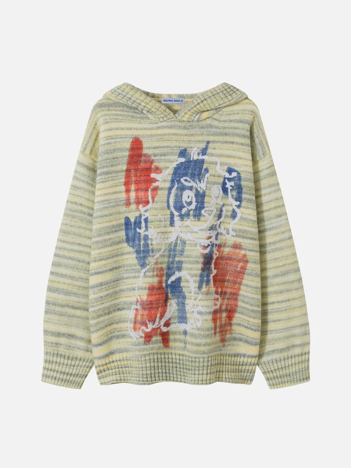 Aelfric Eden Graffiti Dog Knit Hoodie sold by Aelfric Eden product image thumbnail 2