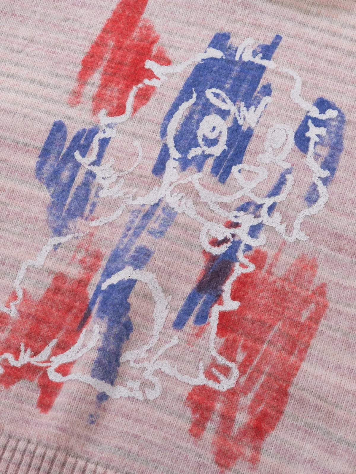 Aelfric Eden Graffiti Dog Knit Hoodie sold by Aelfric Eden product image thumbnail 4