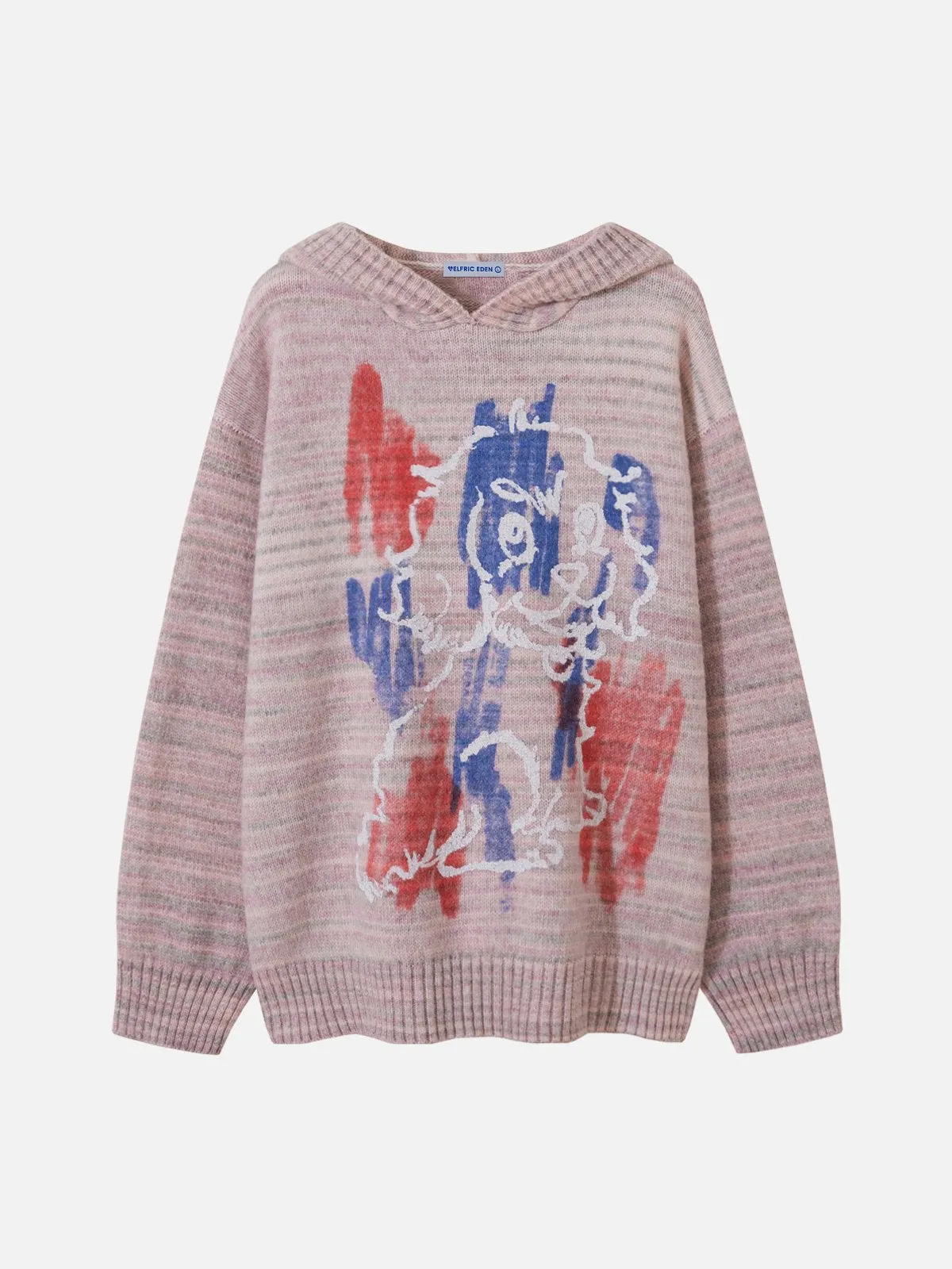 Aelfric Eden Graffiti Dog Knit Hoodie sold by Aelfric Eden