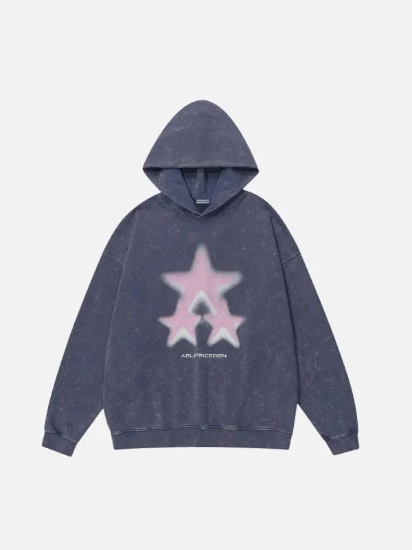 Blurring Star Washed Hoodie sold by Aelfric Eden