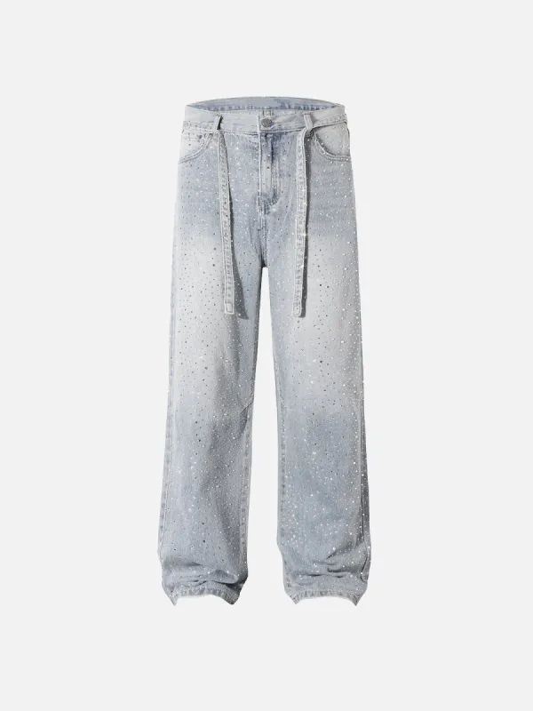 Aelfric Eden Rhinestone Baaggy Jeans sold by Aelfric Eden