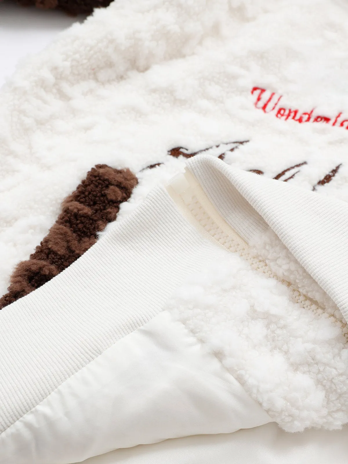 Aelfric Eden Leopard Print Patchwork Sherpa Coat sold by Aelfric Eden product image thumbnail 5