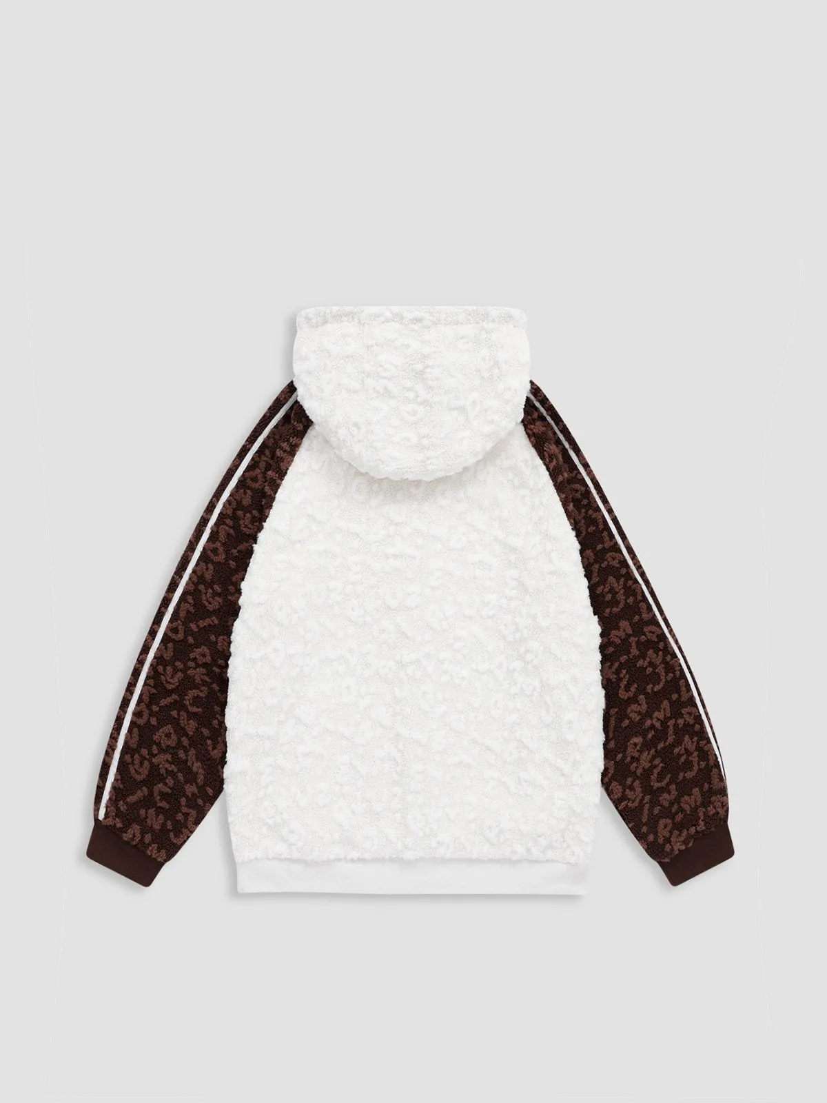 Aelfric Eden Leopard Print Patchwork Sherpa Coat sold by Aelfric Eden product image thumbnail 3