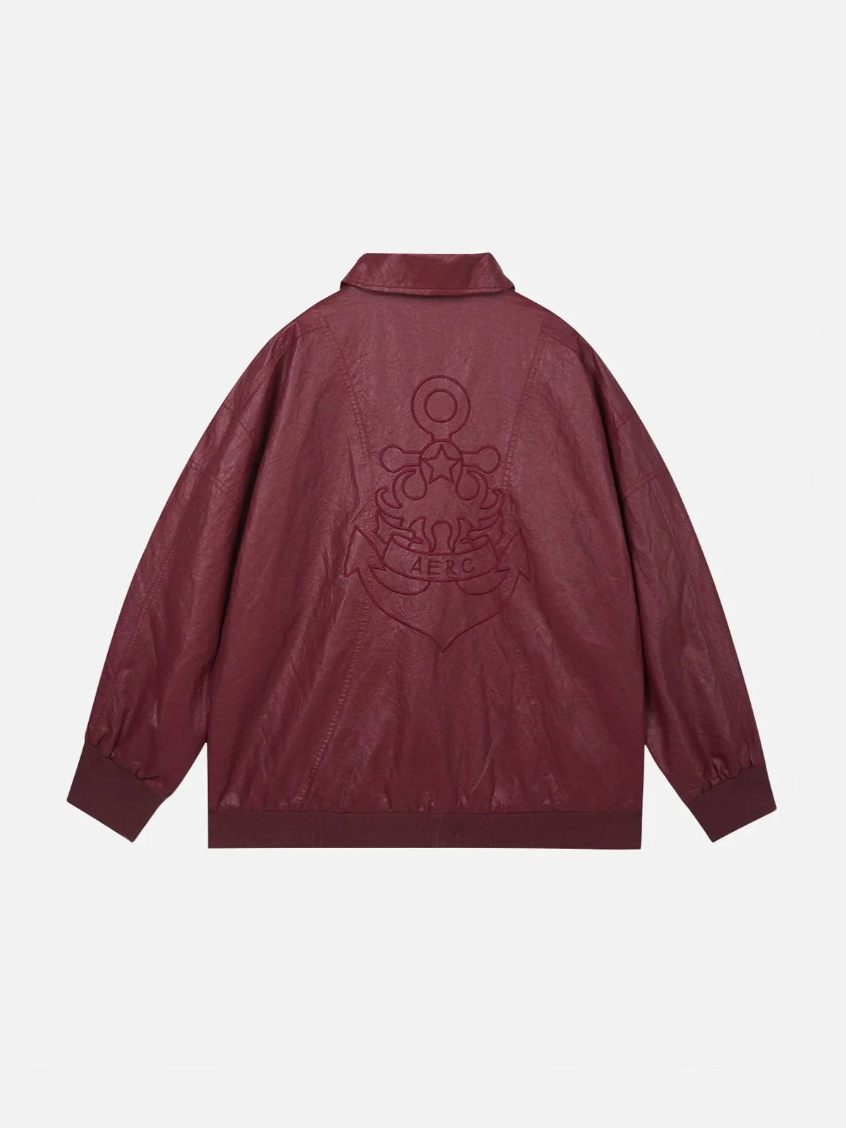 Aelfric Eden Asymmetrical Zip Up Faux Leather Jacket sold by Aelfric Eden product image thumbnail 3