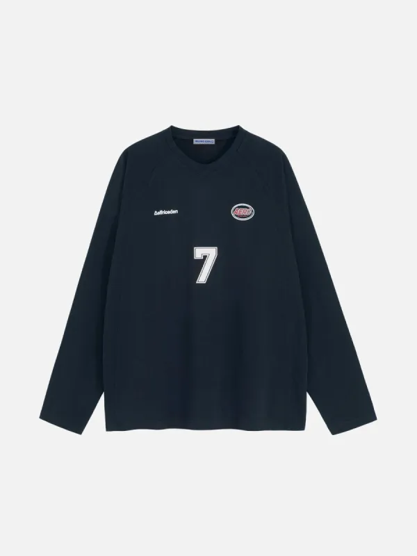Aelfric Eden Number Print Long Sleeve Tee sold by Aelfric Eden