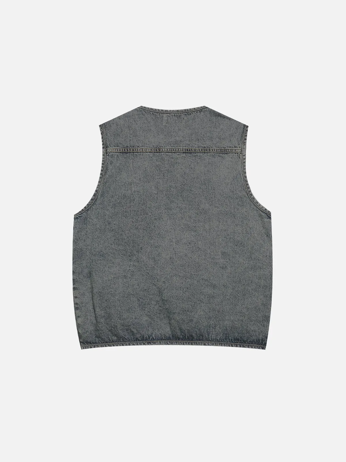 Aelfric Eden Zip Up Washed Denim Vest sold by Aelfric Eden product image thumbnail 2