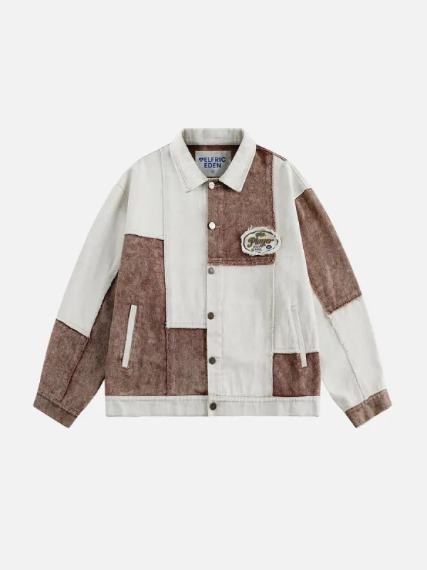 Aelfric Eden Irregular Color Blocking Jacket sold by Aelfric Eden