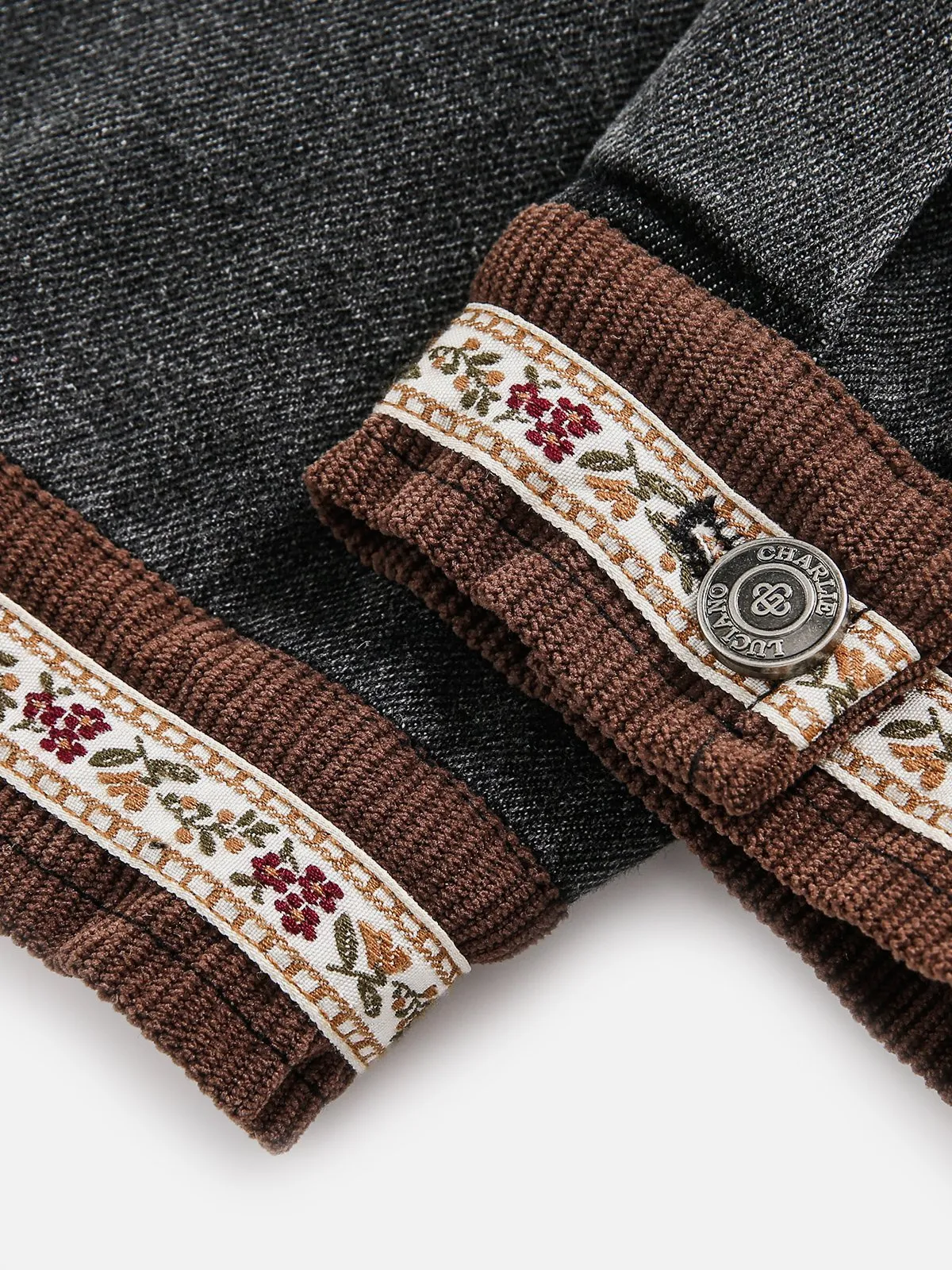 Aelfric Eden Corduroy Collar Denim Jacket sold by Aelfric Eden product image thumbnail 4