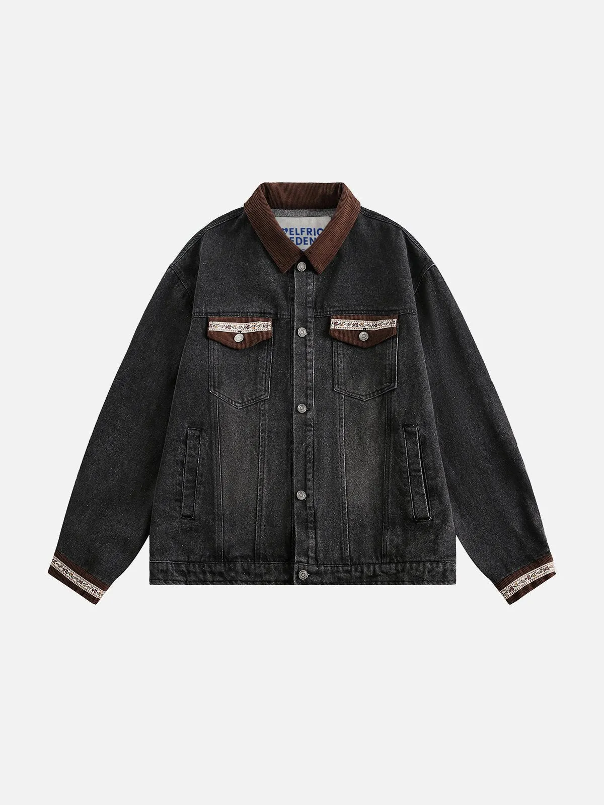 Aelfric Eden Corduroy Collar Denim Jacket sold by Aelfric Eden