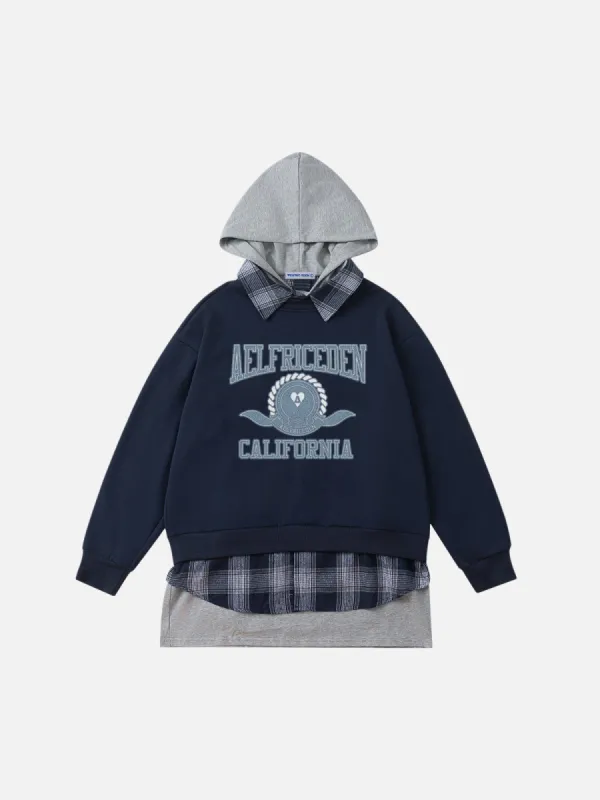 Aelfric Eden Print Patchwork Hoodie sold by Aelfric Eden