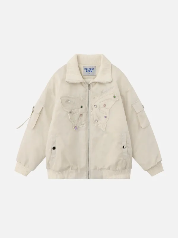 Aelfric Eden Rhinestone Application Butterfly Coat sold by Aelfric Eden