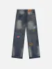 Aelfric Eden Embroidery Flower Washed Loose Jeans sold by Aelfric Eden
