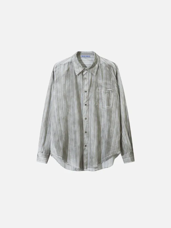 Aelfric Eden Stripe Washed Long Sleeve Shirt sold by Aelfric Eden