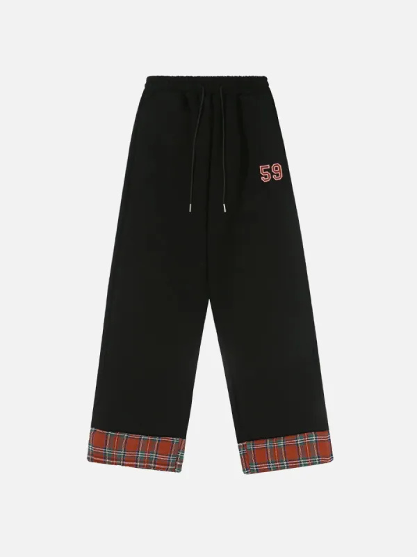 Aelfric Eden Plaid Patchwork Drawstring Pants sold by Aelfric Eden