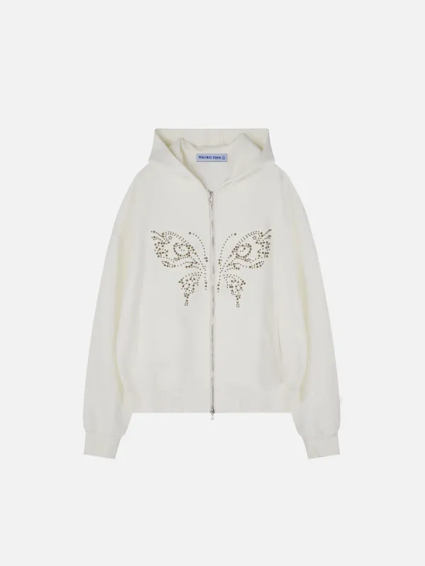 Aelfric Eden Rivet Butterfly Zip Up Hoodie sold by Aelfric Eden