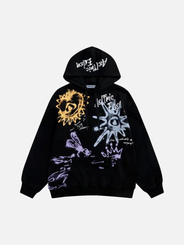 Aelfric Eden Graffiti Heartie Graphic Hoodie sold by Aelfric Eden