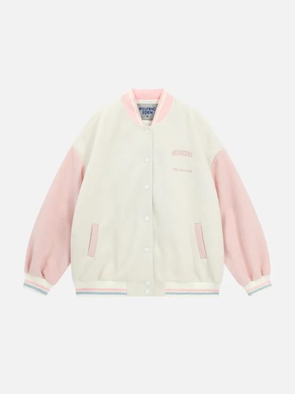 Aelfric Eden Embroidery Heart Bow Varsity Jacket sold by Aelfric Eden