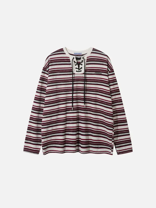 Aelfric Eden Tied Neckline Knit Long Sleeve Tee sold by Aelfric Eden