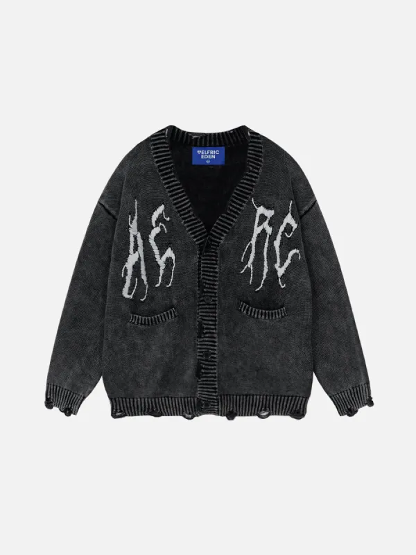 Aelfric Eden Distressed Washed Cardigan sold by Aelfric Eden