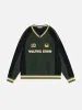 Aelfric Eden Color Blocking Suede Sweatshirt sold by Aelfric Eden