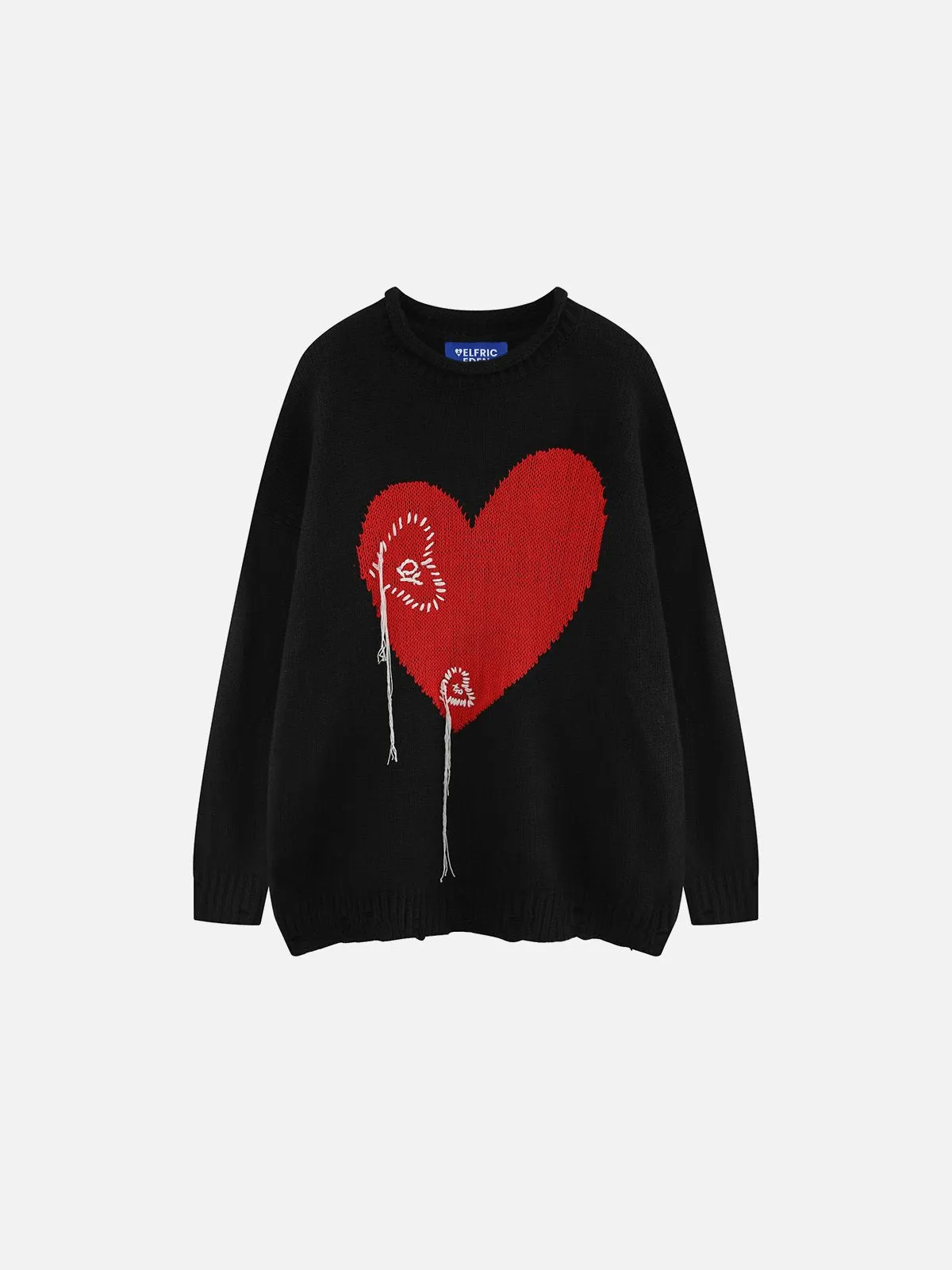 Aelfric Eden Tassel Heart Distressed Sweater sold by Aelfric Eden