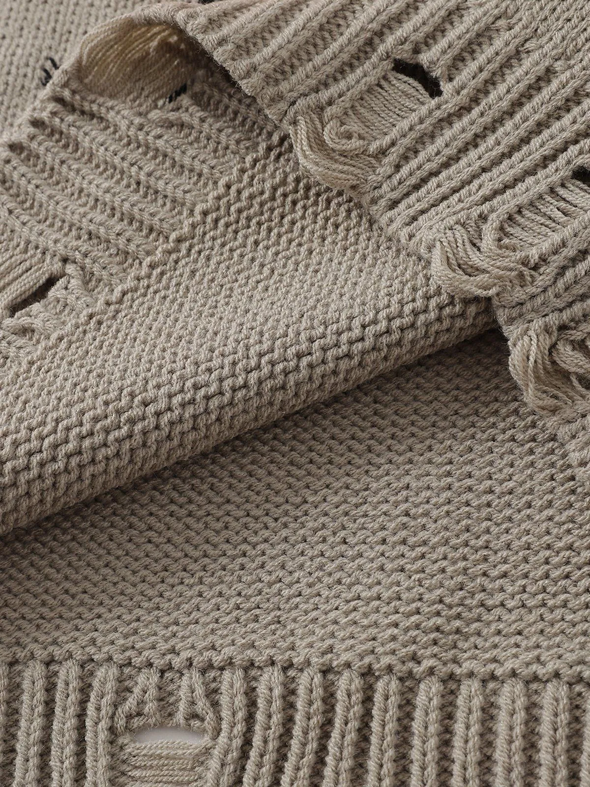 Aelfric Eden Tassel Heart Distressed Sweater sold by Aelfric Eden product image thumbnail 5