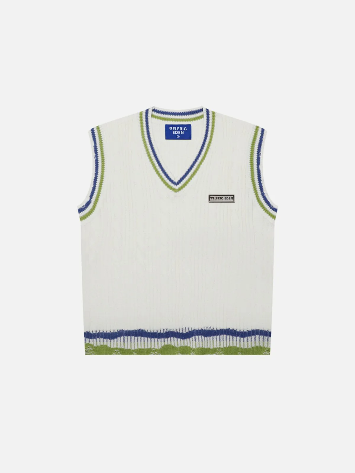 Aelfric Eden Color Blocking V-Neck Sweater Vest sold by Aelfric Eden product image thumbnail 2