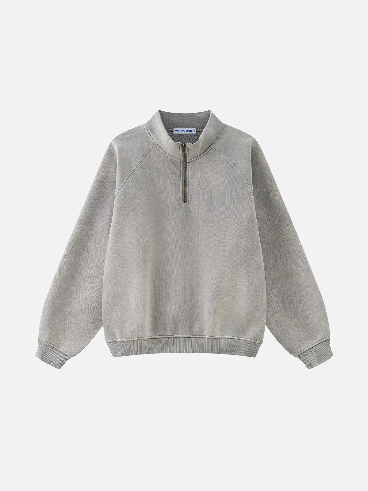 Aelfric Eden Basic Washed Half Zip Up Sweatshirt sold by Aelfric Eden product image thumbnail 2