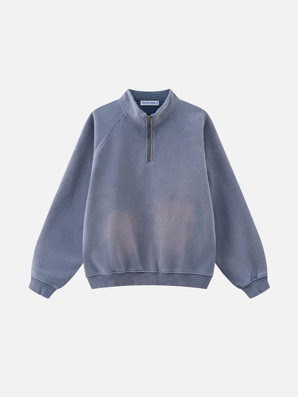 Aelfric Eden Basic Washed Half Zip Up Sweatshirt sold by Aelfric Eden product image thumbnail 3