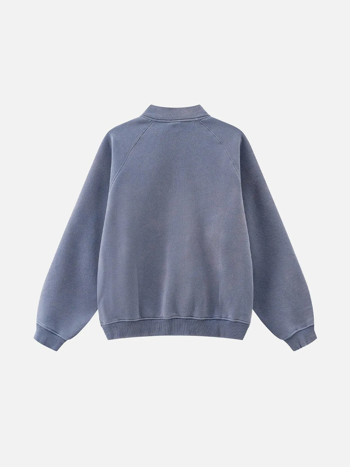 Aelfric Eden Basic Washed Half Zip Up Sweatshirt sold by Aelfric Eden product image thumbnail 4