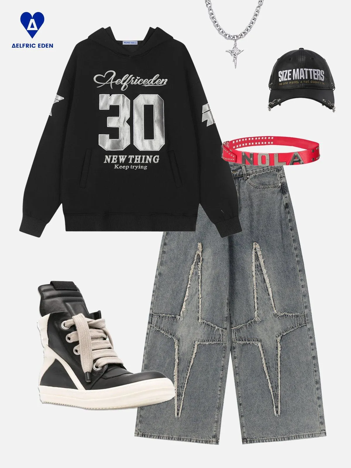 Aelfric Eden Silver Embroidery Hoodie sold by Aelfric Eden product image thumbnail 2