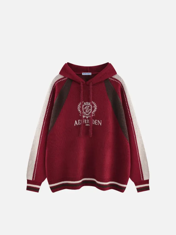 Aelfric Eden Color Blocking Knit Hoodie sold by Aelfric Eden