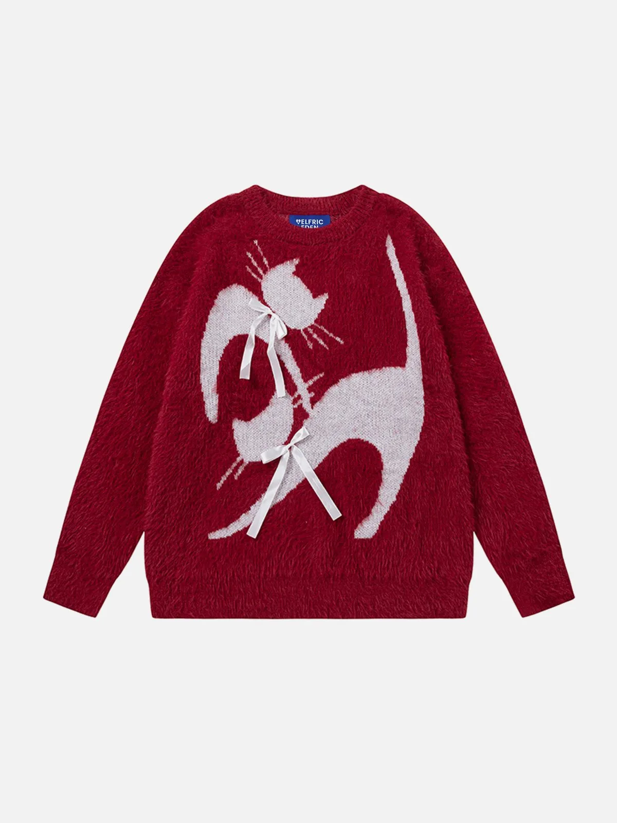 Aelfric Eden Bow Cat Graphic Sweater sold by Aelfric Eden product image thumbnail 3