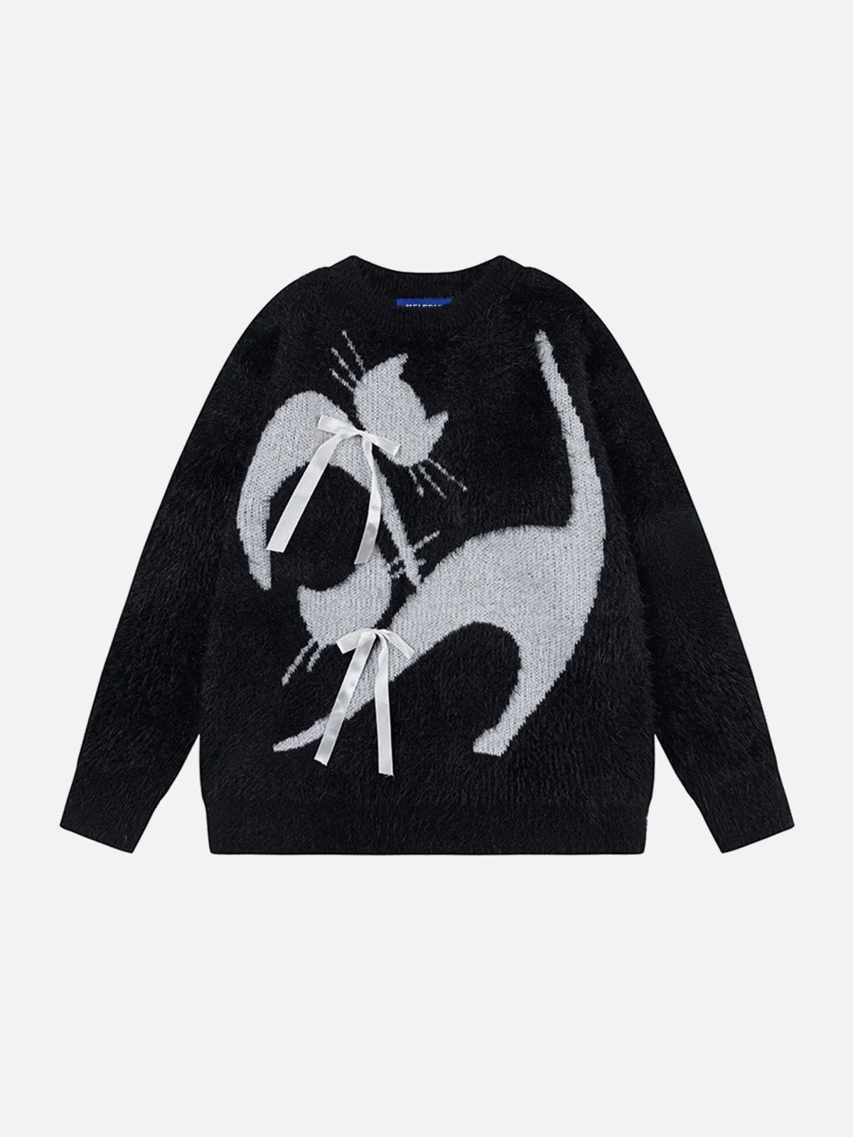 Aelfric Eden Bow Cat Graphic Sweater sold by Aelfric Eden product image thumbnail 2