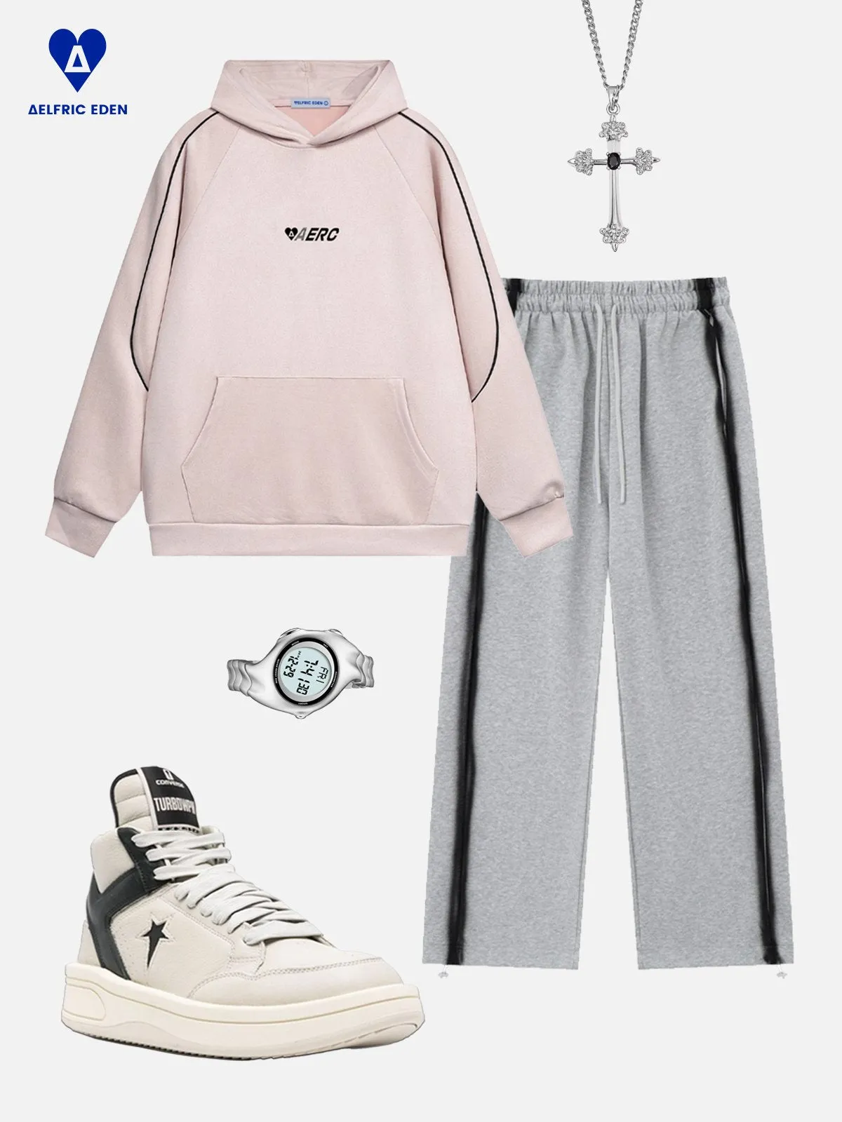 Aelfric Eden Print Suede Hoodie sold by Aelfric Eden product image thumbnail 3