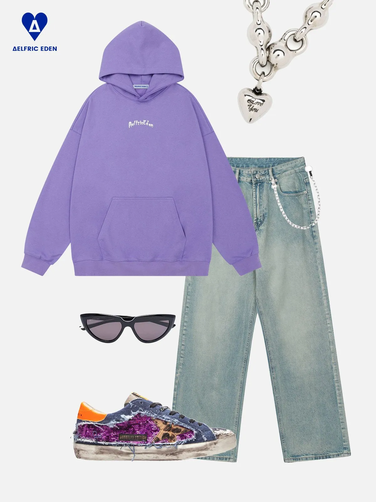 Aelfric Eden Heartie Print Hoodie sold by Aelfric Eden product image thumbnail 3