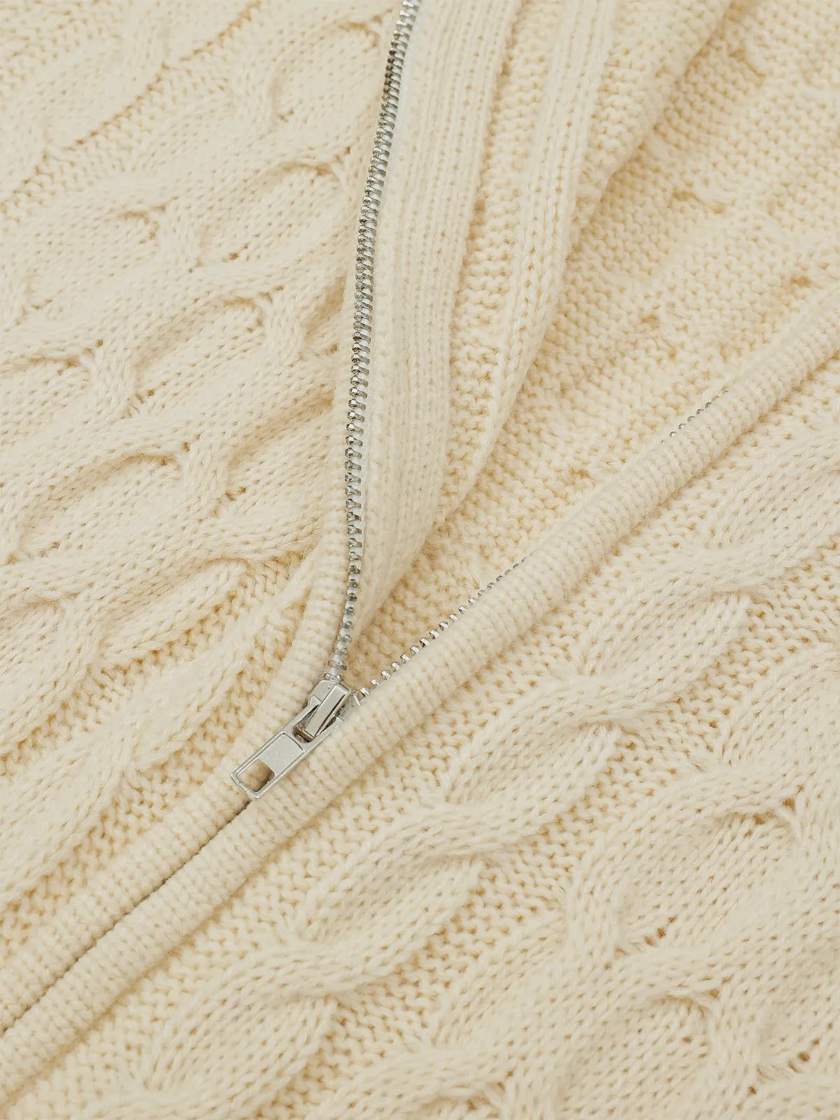 Aelfric Eden Retro 90s Zip Up Knit Cardigan sold by Aelfric Eden product image thumbnail 5