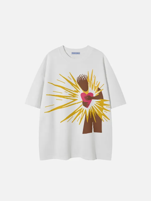 Aelfric Eden Hug Heart Print Tee sold by Aelfric Eden